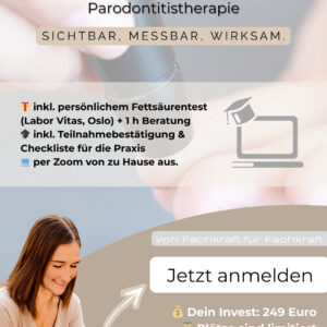 WEBINAR: Omega-3 in der Prophylaxe & Parodontitistherapie