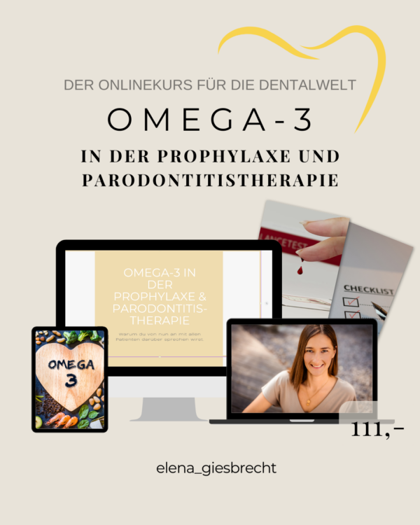 Onlinekurs Omega-3 in der Prophylaxe und Parodontitistherapie